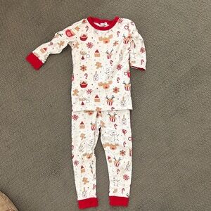 Playful Holiday Print Kids Pajama Set